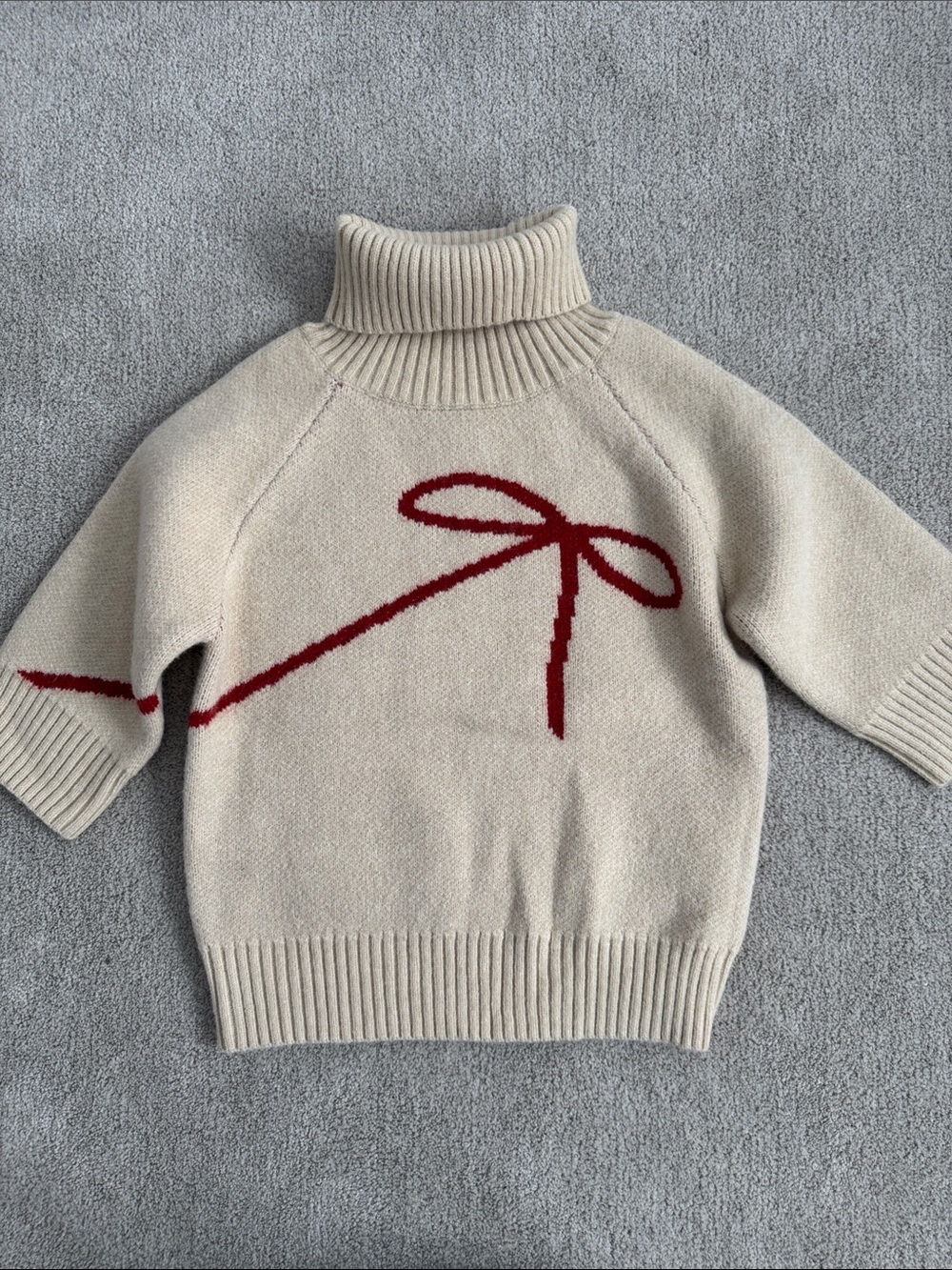 En Saison Merrill Short Sleeve Bow Crop Sweater - Picture 7 of 8